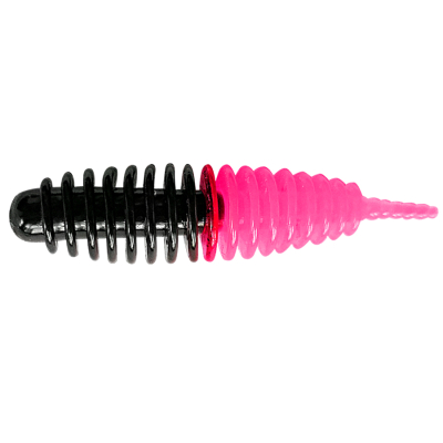 Силиконовая приманка Trout Bait Jumbo 50 Чеснок цв. 17 (Black-Pink)