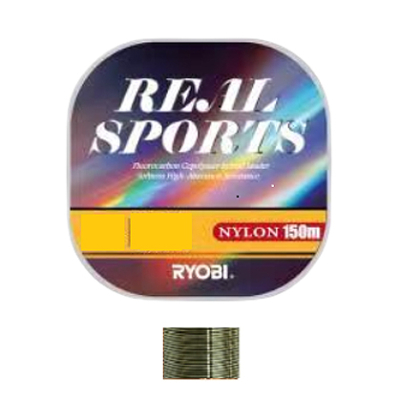 Леска Ryobi Real Sports 150m зеленая #2.0, 0.235mm, 4.8kg