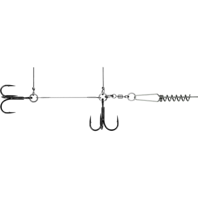 Оснастка Призёр титановый стингер со спиралью JIG Spring Soft Baits, размер S