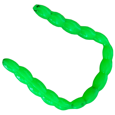 Силиконовая приманка Pike Hunter JimWorm 3.5" 8.5 см. #012 Clear Green (UV) (12 шт)