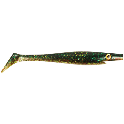 Силиконовая Strike Pro Pig Shad, 230 мм, 90 гр цвет: Green Perch (SP-172A#112, код: 9930624)