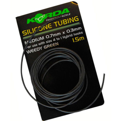 Трубка силиконовая Korda Silicone Tube 0.5мм 1.5м Green KS05G