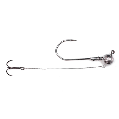 Джиг-головка Fishgames "Коготь" 5/0 со стингером 70 мм. тройник "Барбариан" - 20 гр