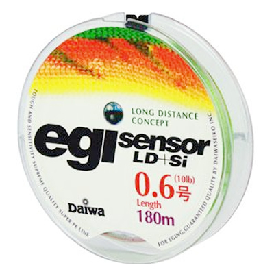 Плетеная леска DAIWA EGI Sensor LD + SI 0,8-180P 5,5kg 180m