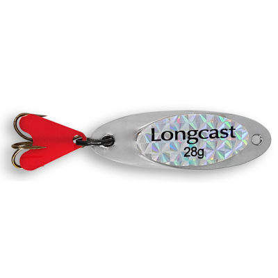 Блесна колеблющаяся BAT Longcast 1103 32 гр. цвет Silver + голограмма