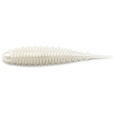 Силиконовая приманка Boroda Baits Mexer 75 mm "БЕЛАЯ СМЕРТЬ" ПЕРЛАМУТР ("White Death" pearl)