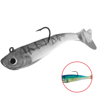 Силиконовая приманка оснащенная Mikado Crystal Fish WXH-50-10см цв. 64 (1уп.-2шт.)