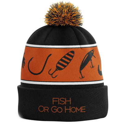 Шапка зимняя Veduta Pompom Hat Fish Or Go Home (WH-PP-FOGH)