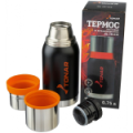 Термос Тонар HS.TM-038 750ML черный (2 крышки-кружки)