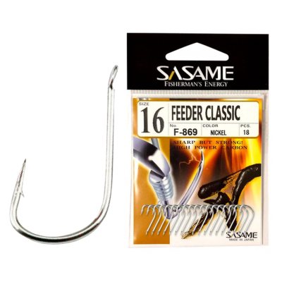 Крючок Sasame Feeder Classic Nickel №18