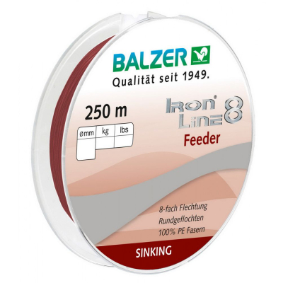 Шнур Balzer Iron Line Feeder 8Х 250м 0,12мм (12668 112)