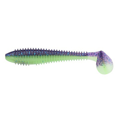 Силиконовая приманка Keitech Swing Impact Fat 7.8" цв. #PAL06 Violet Lime Belly