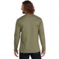 Футболка Simms Logo LS Shirt, Military Heather, M