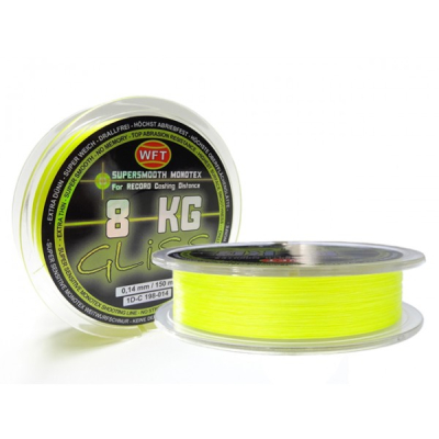 Шнур WFT Gliss Yellow 150m 4KG 0,10 (1D-C 198-010)