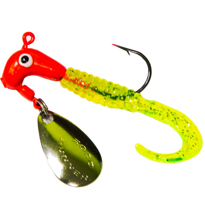 Джиг-спиннер Road Runner PRO Curly-Tail Series вес 1/16 oz,крючок#4,1602-020