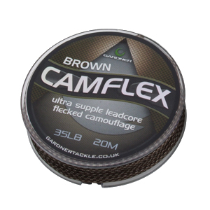 Противозакручиватель Gardner Camflex 45lb 20.4kg 20m CAMO BROWN FLECK CF45B