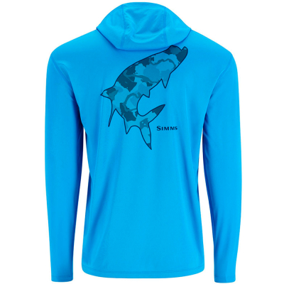 Термофутболка Simms Tech Hoody - Artist Series, Seaport/Tarpon Nightfall, XL