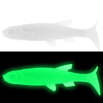 Силиконовая приманка Helios Nelma 3.15"/8 см Phosphorus 6шт. (HS-26-041)