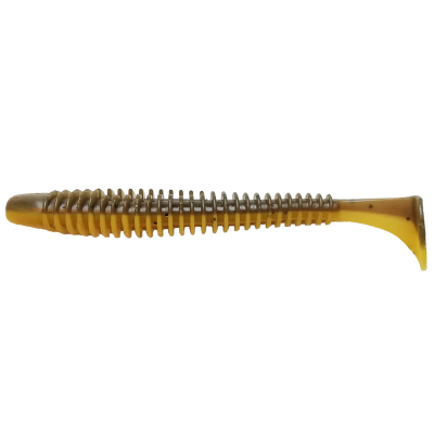 Силиконовая приманка Pike Hunter Ribbed Worm 4.0" 10 см. #027 Boloto (6 шт)