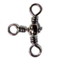 Вертлюги трехсторонние Lucky John Pro Series Crossline Swivel 006 7шт.