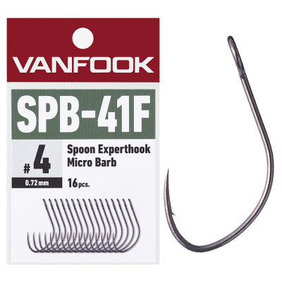 Крючок Vanfook SPB41F Expert Hook Medium Heavy BK # 6