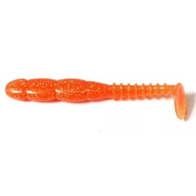 Виброхвост Reins Fat RockVibe Shad 4" (в уп.6 шт.) цв. #413 Chika Chika Orange