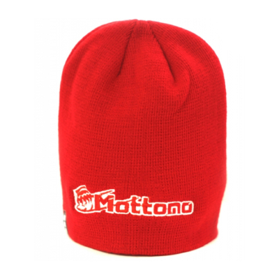 Шапка с логотипом Mottomo, цв. красный