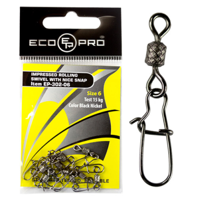 Вертлюг с застежкой EcoPro EP-302-12 - 10шт