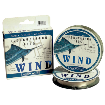Леска флюорокарбон Colmic Wind 50m (Кureha) 0,35mm 9,7кг