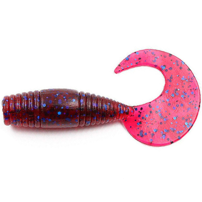 Силиконовая приманка Yaman Pro Spry Tail 3" цвет #04 - Grape (уп.8 шт)