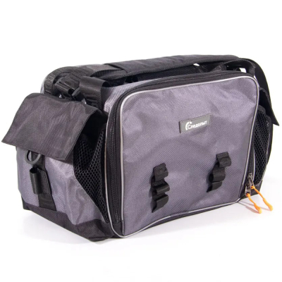 Сумка рыболовная "Следопыт" Lure Bag L, 40х25х21 см, цв. серый + 5 коробок Luno 20