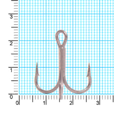 Крючок тройник Kaida CRANE Treble HookTeflonTreated H332 #3 28шт