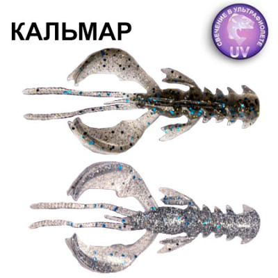 Силиконовая приманка Crazy Fish Nimble 4" 43-100-10d-6-V кальмар цв. natural (природный)