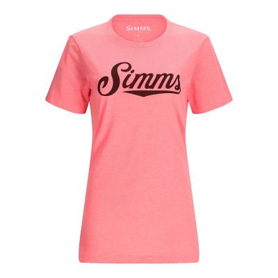 Футболка Simms Women's Crew Logo T-Shirt, Watermelon Heather, XS