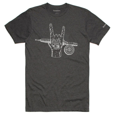 Футболка Simms Hackett Rocker T-Shirt, Charcoal Heather, L