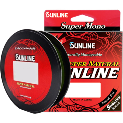 Монофильная леска Sunline Super Natural 100m (green) #2,5/10LB/0,26mm