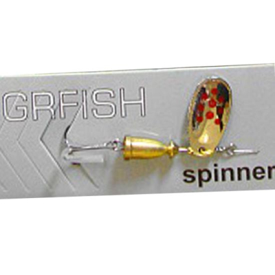 Блесна GRFish Vibration Spinner #2 5g цвет серебро/красная