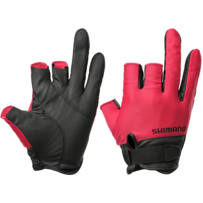 Перчатки мужские Shimano  GL-008Y RED 3XL, цвет - красный, р. 3XL
