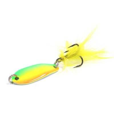 Блесна колеблющаяся Sprut Yasuri Spoon (30mm/3,4g/FTL + дополнительный одинарный крючок)