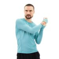 Термобельё лонгслив Следопыт Athletic Polartec® Power Grid™, двухслойное, цв. Frost Blue, р.50