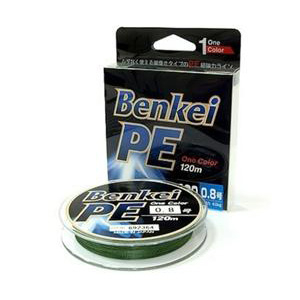 Шнур плетеный Benkei 1 Color Green 120m №4/20kg