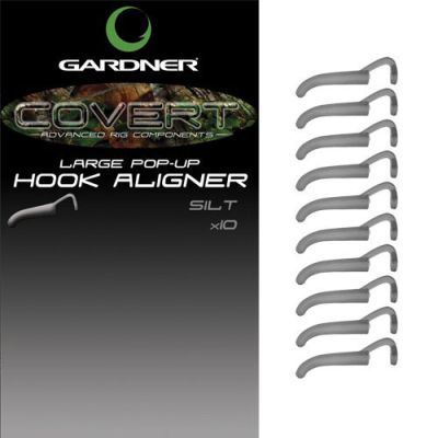 Трубка изогнутая для крючка Gardner Covert Pop-UP Hook Aligner (L) C-THRU BLACK/SILT (10шт) *NEW* C