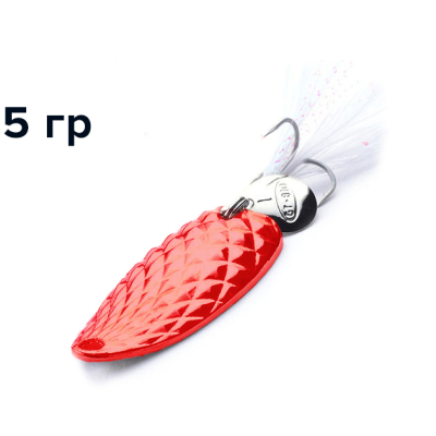 Блесна GT-BIO Pineappie Spoon 5гр, красный GT-32T