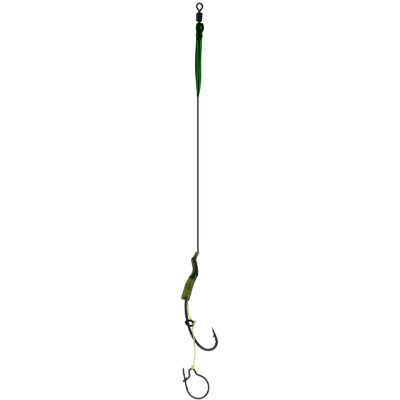 Поводок карповый Mikado Carp Fine Line Maggot Rig 23см, кр. №8, 15 lbs (уп.-2шт.) AMC-P11-8