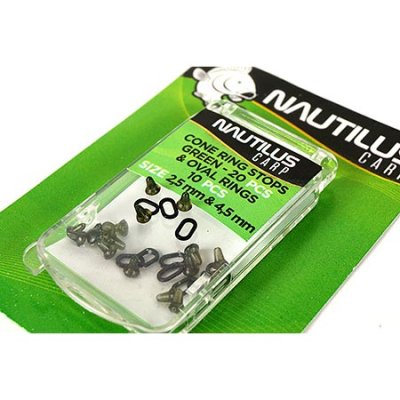 Стопор конический Nautilus Cone Ring Stops With Oval Ring Green*