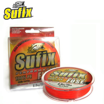 Шнур плетеный Sufix Performance Fuse Neon Fire 135m - 0.16mm