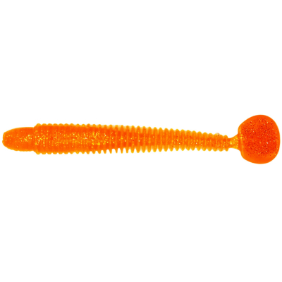 Силиконовая приманка виброхвост RuBaits Pike Ribster - RBPR140Rd04 - Золотой апельсин