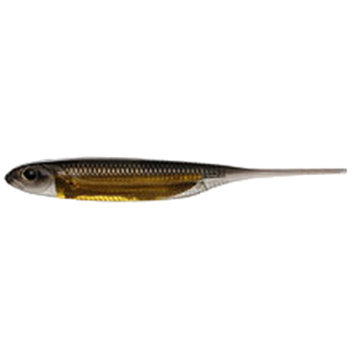 Силиконовая приманка Fish Arrow Flash J 4" SW цв. 107 Black/Gold