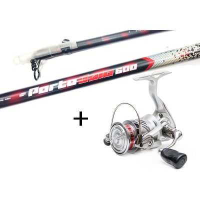 Удилище болонское Mottomo Porto Bolo 400 + катушка Daiwa Crossfire LT2000