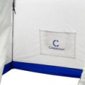 Палатка зимняя зонт СЛЕДОПЫТ, Oxford 210D PU 1000, S по полу 1,9 кв.м, цв. синий/белый